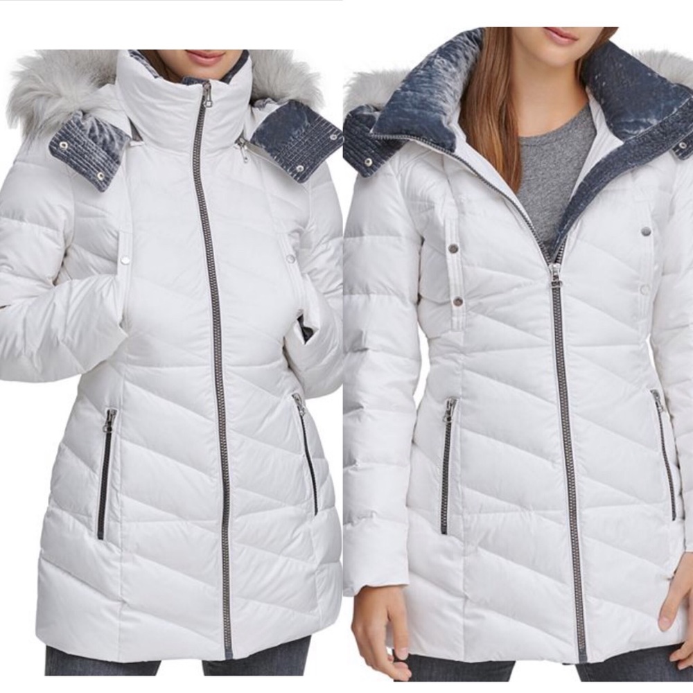 Andrew Marc New York White Parka NWOT 💞